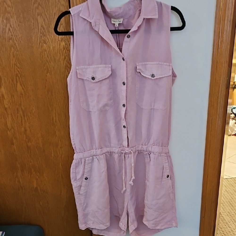 Pink Sleeveless Jumpsuit